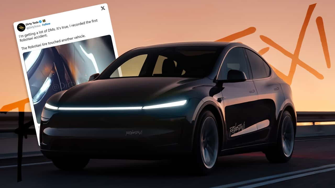 Перший інцидент Tesla Robotaxi: автопілот в’їхав у авто