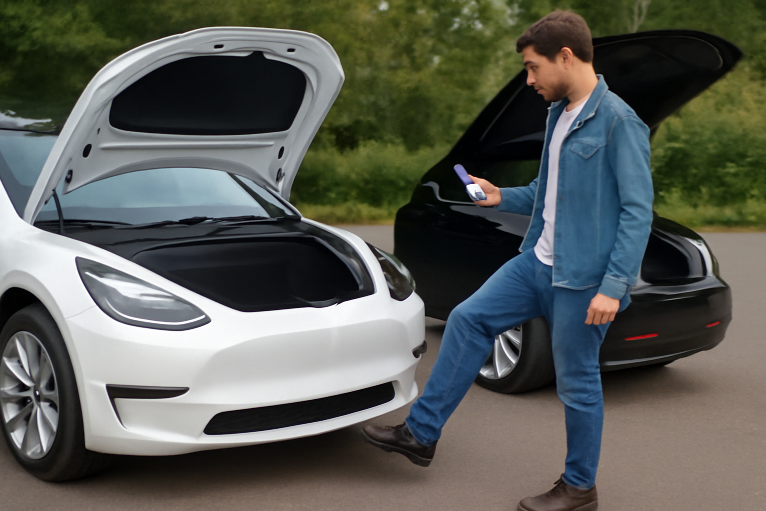Безконтактне відкриття багажника та фрунка Tesla: моделі, смартфони, налаштування