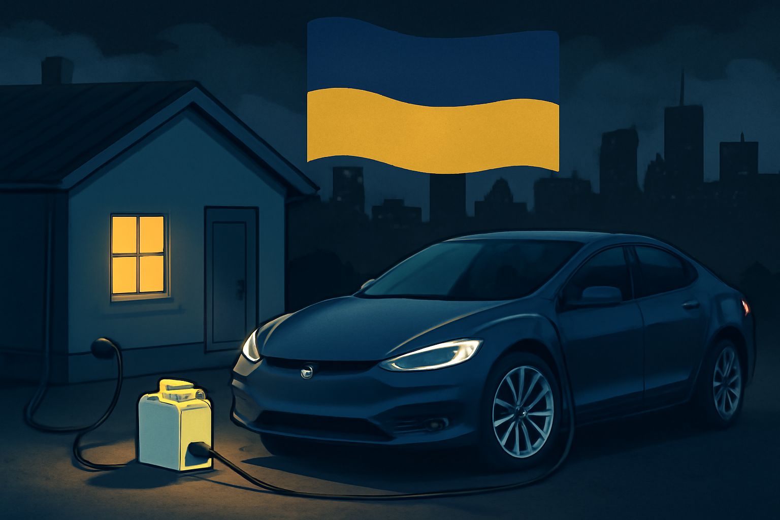 Tesla додає функцію V2L: електромобіль як джерело енергії під час блекаутів в Україні