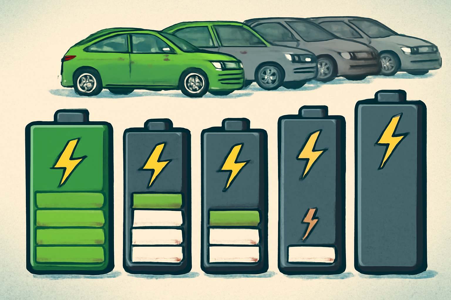 Деякі батареї на гібридах деградують значно повільніше за інші