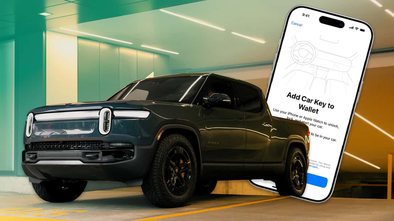 Rivian готує активацію Apple Car Key для R1T та R1S