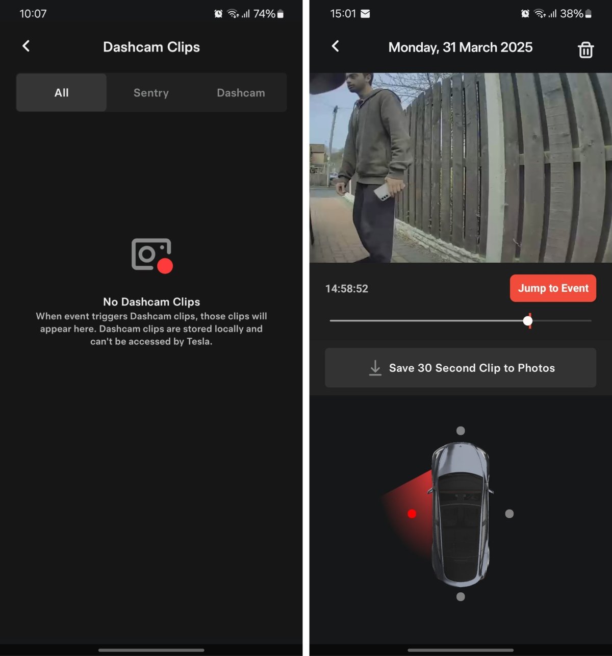 Tesla App отримує Dashcam Viewer для Android: функції та ліміти