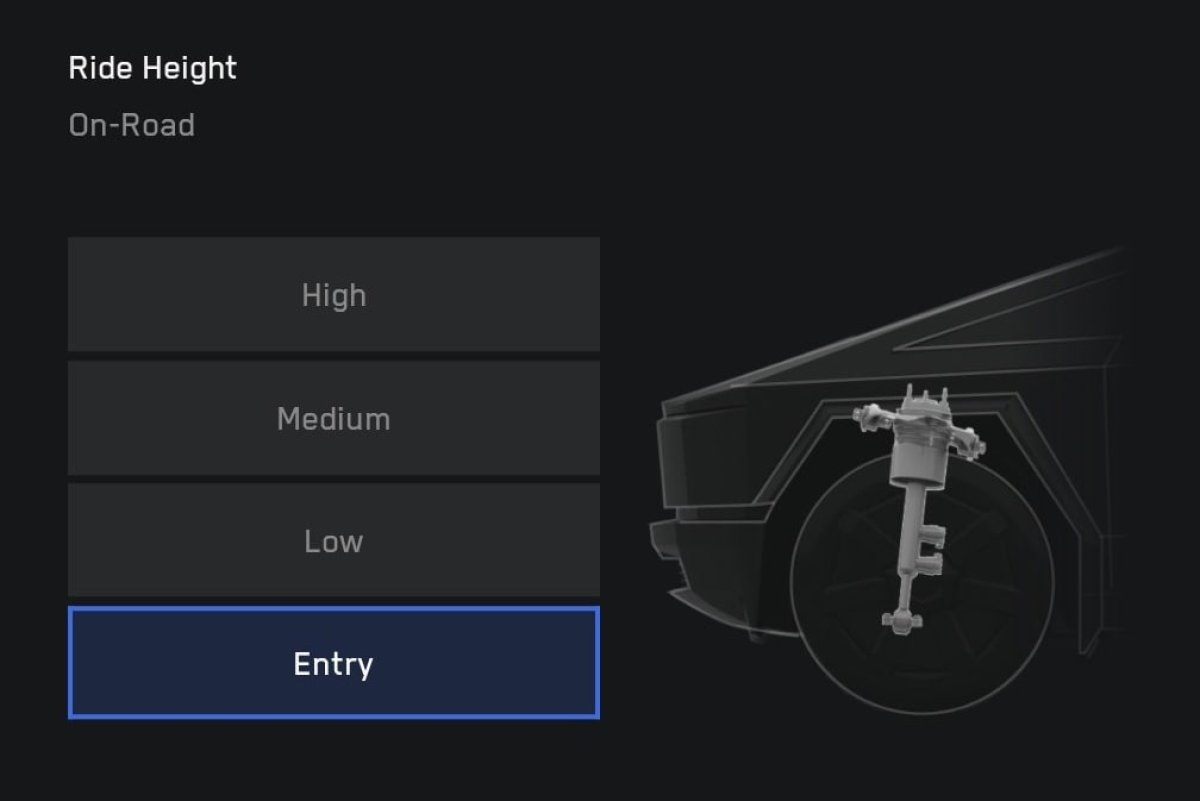 Tesla покращила Steer-by-Wire і додала віддалене керування підвіскою Cybertruck через додаток (2025.8.4)