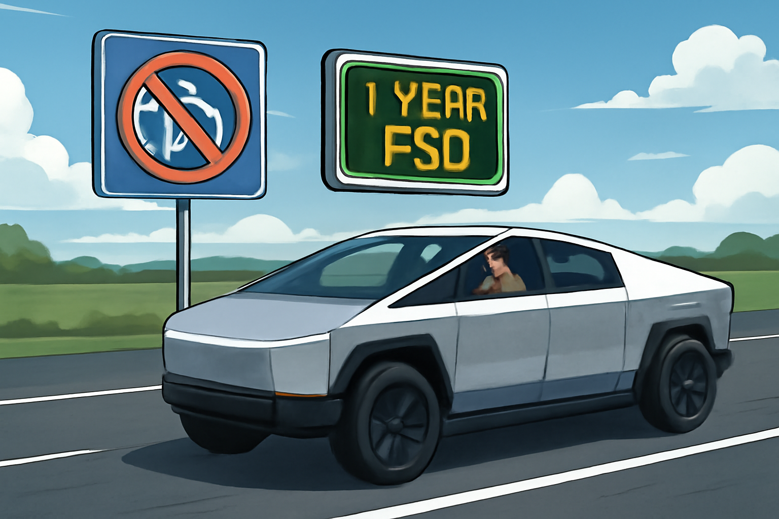 Tesla не запропонує Autosteer на Cybertruck, але дарує рік FSD