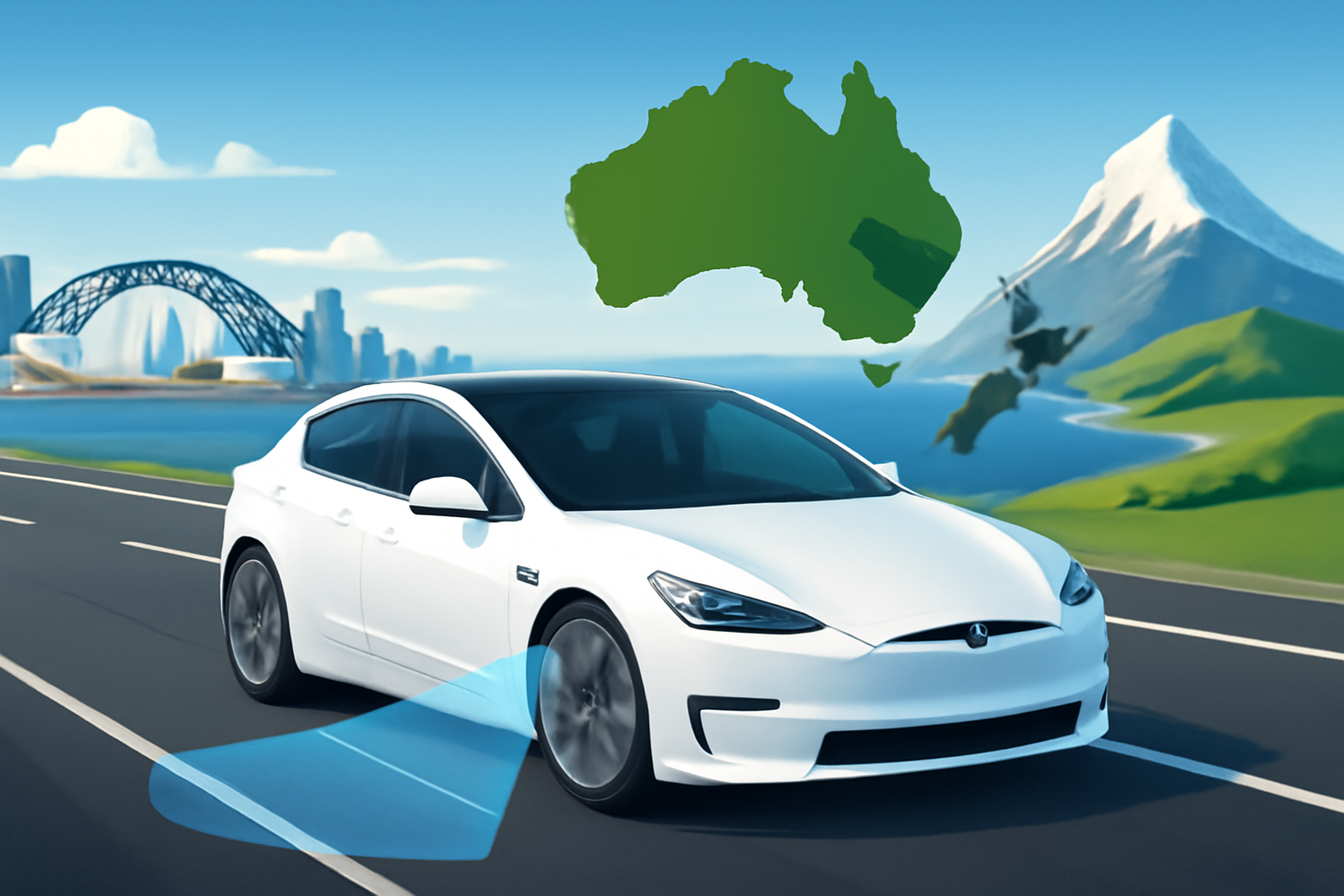 Tesla запускає FSD в Австралії й Новій Зеландії — оновлення 2025.26.7.10