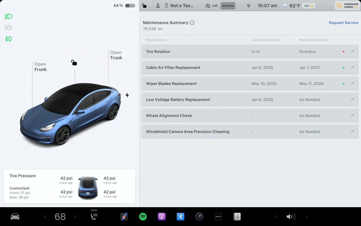 Maintenance Summary від Tesla: цифровий сервісний журнал